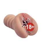 Gerçekçi Silikon Çift Girişli Melez Masturbatör