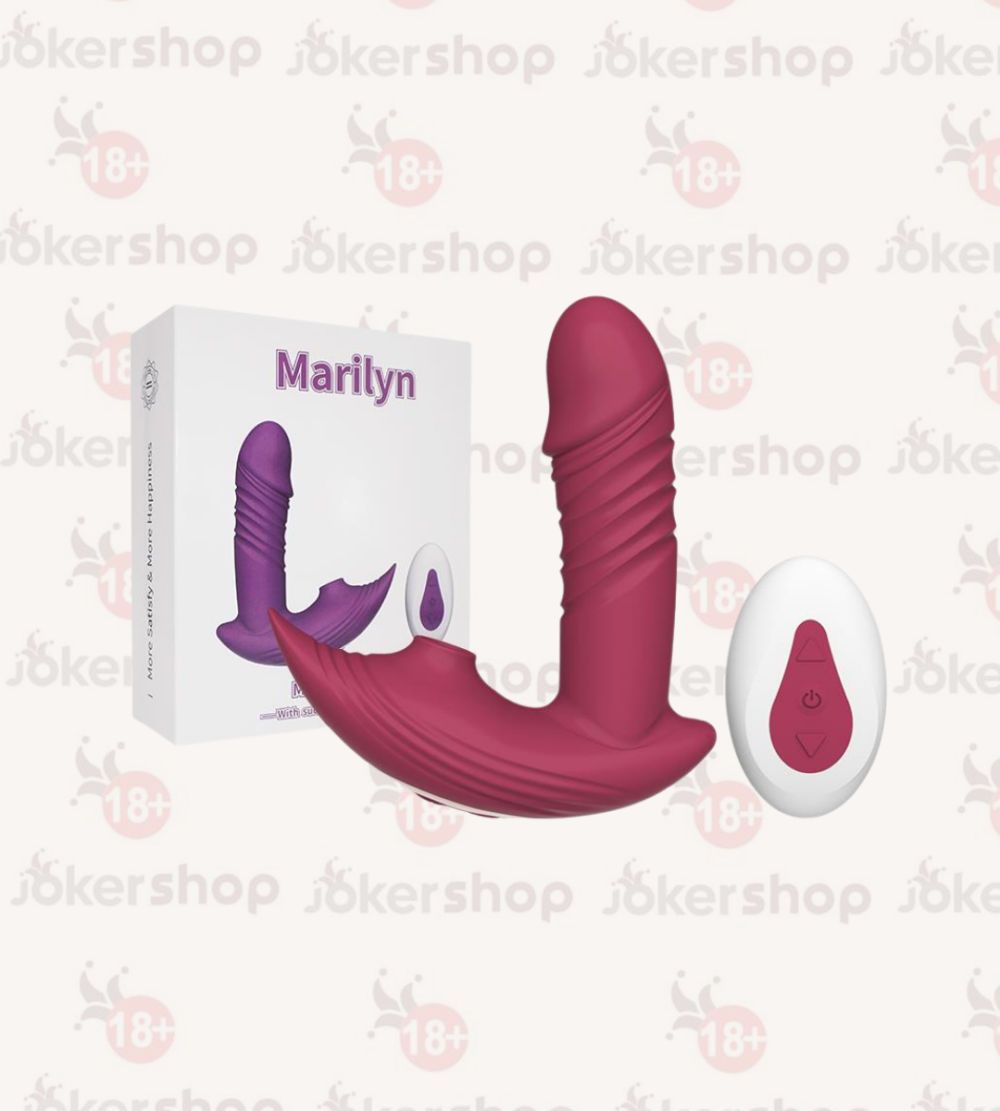 joker1 Modern Emişli Hareketli Giyilebilir Vibratör Kırmızı - Görsel 1