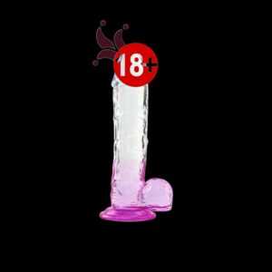 silikon şeffaf renkli realistik dildo 20 cm, modern tasarımlı özel yaşam ürünü