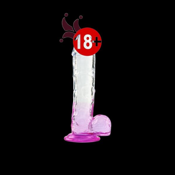 silikon şeffaf renkli realistik dildo 20 cm, modern tasarımlı özel yaşam ürünü