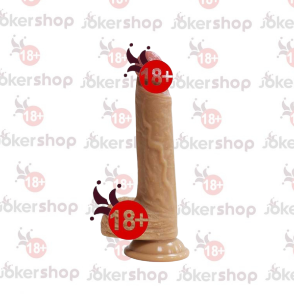 Esmer ten dokusunda gerçekçi 24 cm reel dildo ürünü