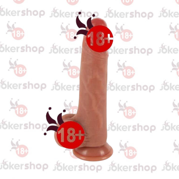 gerçekçi dokulu premium özel yaşam ürünü, ergonomik tasarıma sahip gerçekçi esmer dildo 20 cm