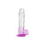 silikon şeffaf renkli realistik dildo 20 cm, modern tasarımlı özel yaşam ürünü