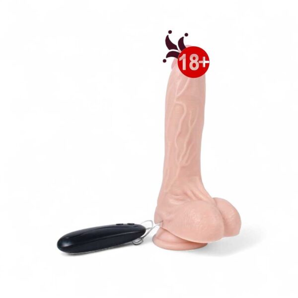 20,5 cm gerçekçi titreşimli dildo vibratör penis, doğal dokulu ve ergonomik tasarım