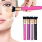 makyaj fırçası şeklinde vibratör mor, gizli tasarımlı şarjlı titreşimli masaj cihazı