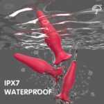 s-hande frenzier rct rose plug vibratör 3lü set, rose renkli titreşimli plug seti