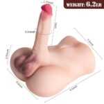Esnek penisli realistik kalça mastürbatörü, doğal tasarımlı yetişkin ürünü