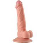 Realistik vantuzlu 19 cm dildo penis, güçlü tabanlı yetişkin ürünü