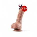 Yeni nesil çift katmanlı 23,5 cm realistik dildo penis, doğal doku ve esnek yapı