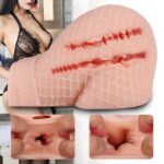 File desenli kalça mastürbatör, gerçekçi tasarımlı yetişkin ürünü