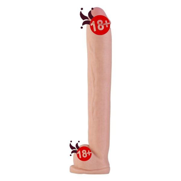 40 cm uzunlukta kalın ve gerçekçi tasarımlı dildo ürünü