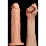 28 cm 10 Titreşim Modlu Realistik Silikon Dildo Kumandalı Vakum Tabanlı