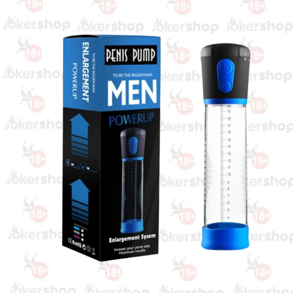 Pilli otomatik penis pompası güç ayarlı akıllı basınç sistemi, şeffaf vakum haznesi ve ergonomik silikon contalı tasarımıyla yetişkin kullanımına uygun vakum pompası.