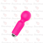 Şarjlı vibratör 11 cm pembe renkli, USB şarjlı, güçlü titreşimli, ergonomik tasarıma sahip su geçirmez masaj vibratörü.