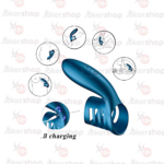 USB şarjlı titreşimli klitoris uyarıcı penis vibratörü.