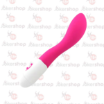 18 cm güçlü titreşimli özel kıvrımlı teknolojik vibratör, pembe tasarım