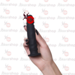 14 cm uzunluğunda 3 cm kalınlığında siyah dildo