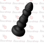 Uzaktan kumandalı 10 mod titreşimli siyah anal vibratör