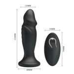 12 modlu uzaktan kumandalı şarjlı titreşimli anal plug ve kumandası