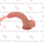 22 cm vantuzlu tabana sahip realistik dildo